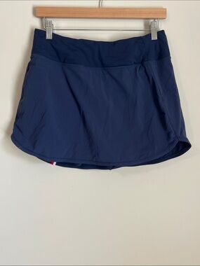 Rhoback Women's Steffi Active Skort Medium Performance Golf Tennis Navy Blue